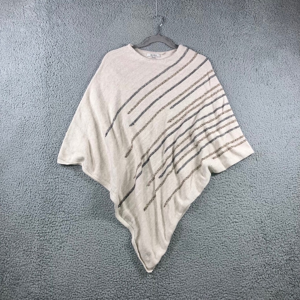 Zozo‎ Poncho Sweater Women Medium Long M/L Cape